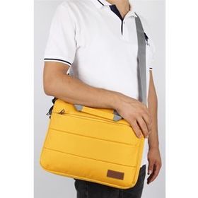 Bagacar Sarı Unisex 13x14 İnç Laptop ve Evrak Çantası