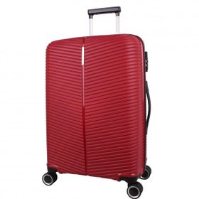 Bagacar Ultra Light Kırılmaz Silikon Bordo Orta Boy Valiz