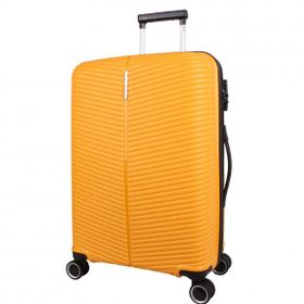 Bagacar Ultra Light Kırılmaz Silikon Sarı Orta Boy Valiz