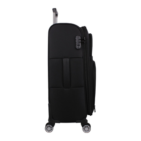 Bagacar Ultra Light Körüklü Kumaş Siyah 3'lü Valiz Seti