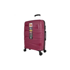 Bagacar Wave Bordo Sert Silikon Kırılmaz Kabin Boy Valiz