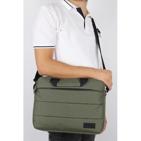 Bagacar Yeşil Unisex 13x14 İnç Laptop ve Evrak Çantası