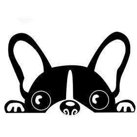 Bagajdan Bakan Köpek Oto Sticker