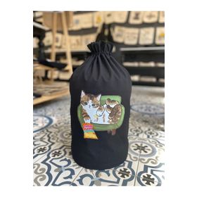 Bagand Cips Yiyen Kedi Siyah Damacana Kılıfı