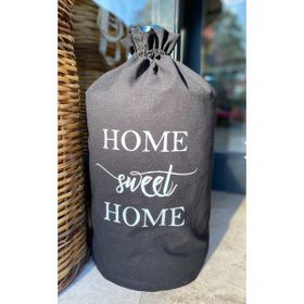 Bagand Home Sweat Home Baskılı Siyah Damacana Kılıfı