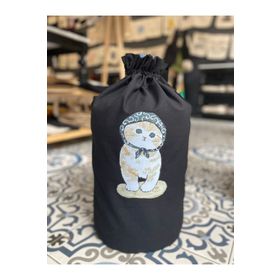 Bagand Masum Kedi Baskılı Siyah Damacana Kılıfı
