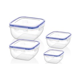 Bager 4'lü Kare Set Saklama Kabı