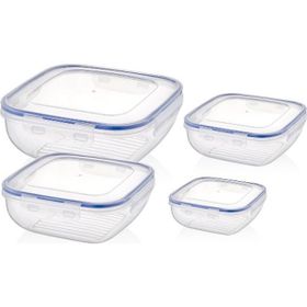 Bager 4'lü Kare Set Saklama Kabı
