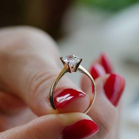Baget Tektaş 14 Ayar Rose Altın Yüzük