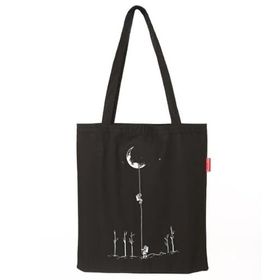 Baghashtag Aydan İnen Astronot Baskılı Kadın Günlük Çanta