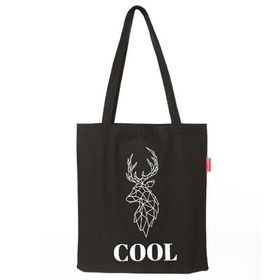 Baghashtag Cool Geyik Baskılı Siyah Bez Kadın Günlük Çanta