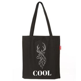Baghashtag Cool Geyik Baskılı Siyah Bez Kadın Günlük Çanta
