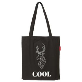 Baghashtag Cool Geyik Baskılı Siyah Bez Kadın Günlük Çanta