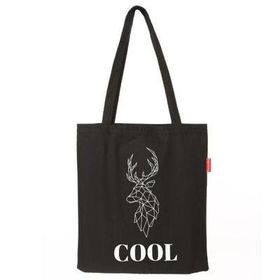 Baghashtag Cool Geyik Baskılı Siyah Bez Kadın Günlük Çanta