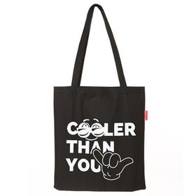 Baghashtag Cooler Than You Baskılı Siyah Bez Kadın Günlük Çanta