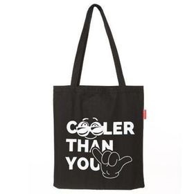 Baghashtag Cooler Than You Baskılı Siyah Bez Kadın Günlük Çanta