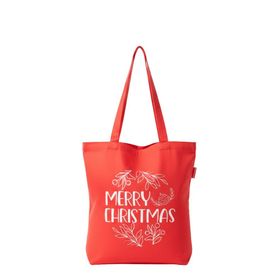 Baghashtag Merry Christmas Kırmızı Baskılı Kadın Günlük Çanta
