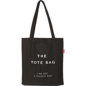 Baghashtag the Tote Bag Baskılı Siyah Bez Kadın Günlük Çanta
