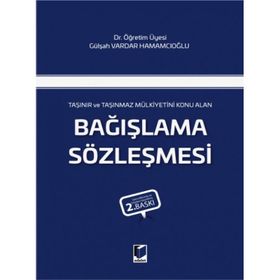 Bağışlama Sözleşmesi- Gülşah Vardar Hamamcıoğlu