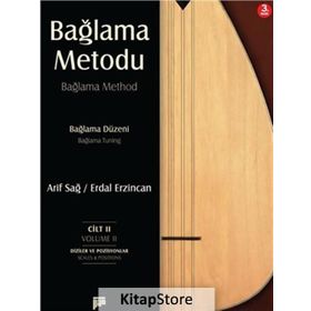 BAĞLAMA METODU (2 CILT) CILT 1: ALIŞTIRMALAR VE REPERTUVAR, CILT 2: DIZILER VE POZISYONLAR - ARIF SAĞ;ERDAL ERZINCAN