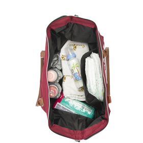 Bagmori Bordo Baby Bag Baskılı Bebek Bakım Çantası