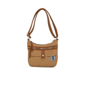 Bagmori Camel Deri Garnili Mini Salaş Çanta