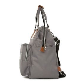 Bagmori Gri Baby Bag Baskılı Bebek Bakım Çantası