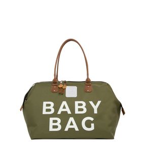 Bagmori Haki Baby Bag Baskılı Bebek Bakım Çantası