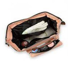 Bagmori M000005163 Pudra Baby Bag Baskılı Cepli Anne Bebek Bakım Sırt Çantası