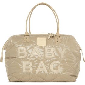 Bagmori M000006904 Vizon Baby Bag Nakışlı Puf Şişme Anne Bebek Bakım Çantası