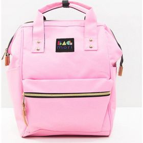 Bagmori Metal Ağızlı Sırt Çantası Pembe