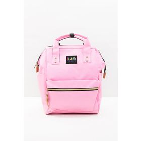 Bagmori Metal Ağızlı Sırt Çantası Pembe