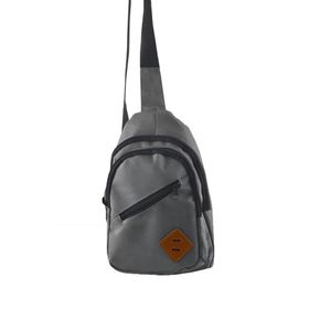 Bagorama Gri Bodybag Çapraz Askılı Unisex Göğüs ve Sırt Çantası