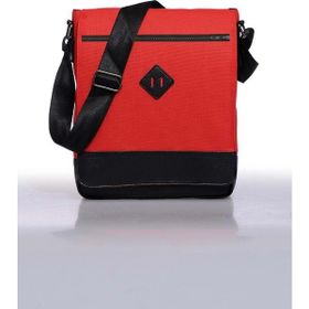 Bagorama Kırmızı 11 inç Dikey Postacı Çapraz Askılı Unisex Omuz Çantası