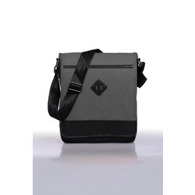 Bagorama ORJIN Gri 11 Dikey Postacı Çapraz Askılı Unisex Omuz Çantası