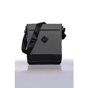 Bagorama ORJIN Gri 11 Dikey Postacı Çapraz Askılı Unisex Omuz Çantası