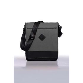 Bagorama ORJIN Gri 11 Dikey Postacı Çapraz Askılı Unisex Omuz Çantası
