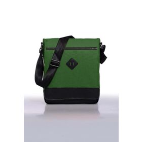 Bagorama ORJIN Yeşil 11 Dikey Postacı Çapraz Askılı Unisex Omuz Çantası
