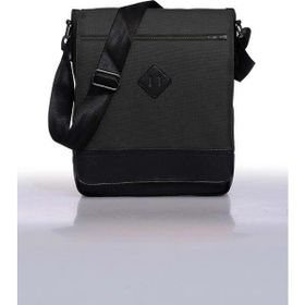 Bagorama Siyah 11 inç Dikey Postacı Çapraz Askılı Unisex Omuz Çantası