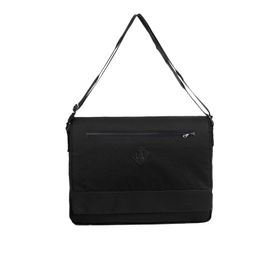 Bagorama Siyah 15 inç Unisex Postacı Çantası