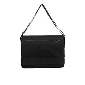 Bagorama Siyah 15 inç Unisex Postacı Çantası