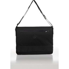 Bagorama Siyah 15 inç Unisex Postacı Çantası