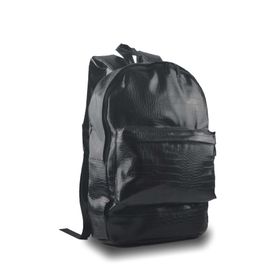 Bagorama Siyah Kroko Suni Deri Evrak ve Laptop Sırt Çantası