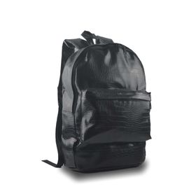 Bagorama Siyah Kroko Suni Deri Evrak ve Laptop Sırt Çantası
