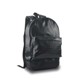 Bagorama Siyah Kroko Suni Deri Evrak ve Laptop Sırt Çantası
