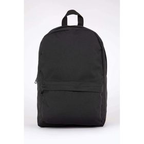Bagorama Siyah Kumaş Günlük Basic Unisex Sırt Çantası