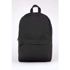 Bagorama Siyah Kumaş Günlük Basic Unisex Sırt Çantası