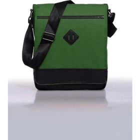 Bagorama Yeşil 11 inç Dikey Postacı Çapraz Askılı Unisex Omuz Çantası
