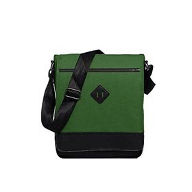 Bagorama Yeşil 11 inç Dikey Postacı Çapraz Askılı Unisex Omuz Çantası