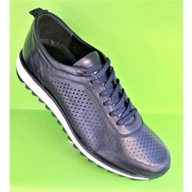 Bags Shoes HTC2023-012 Lacivert Erkek Deri Spor Ayakkabı